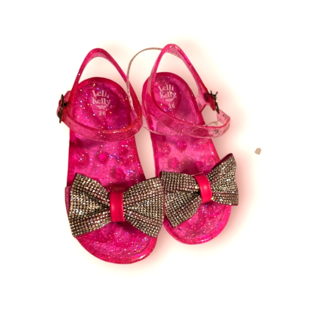 Lelli Kelly girls pink sandals Size 9 NWT